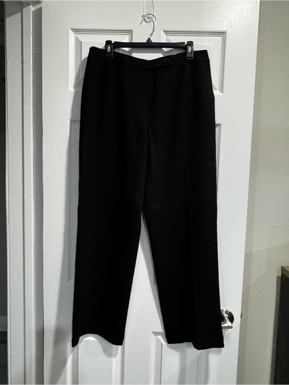 Jones New York Black Straight-Leg Dress Pants